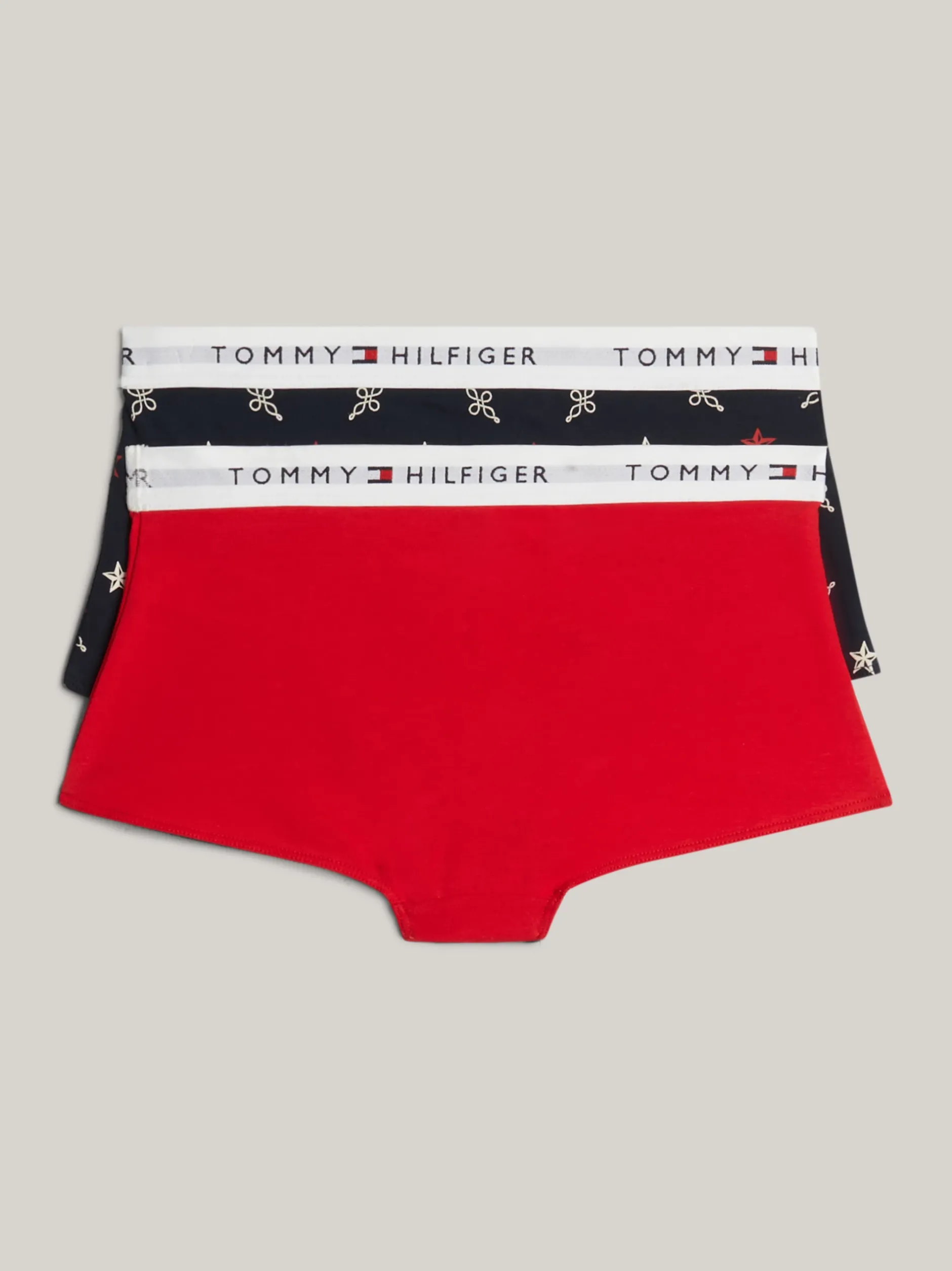 Bielizna & Skarpetki*Tommy Hilfiger Zestaw 2 Par Bokserek Z Nadrukiem ROPE STAR AOP/PRIM RED