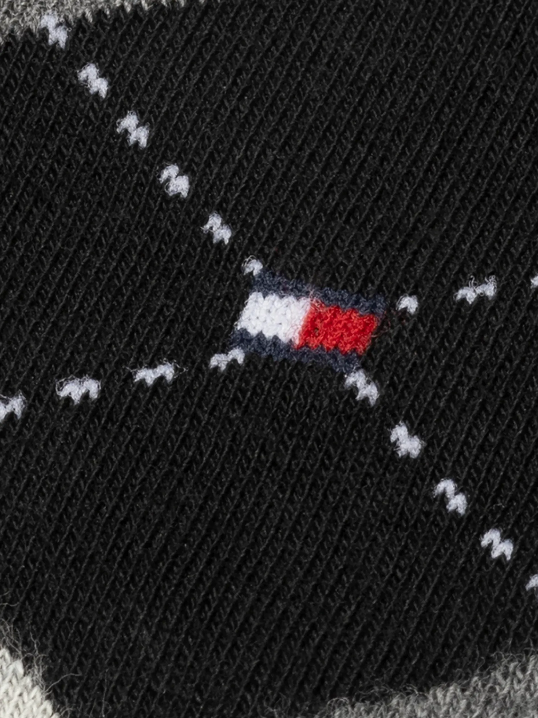 Skarpetki & Rajstopy*Tommy Hilfiger Zestaw 2 Par Damskich Skarpetek W Romby BLACK