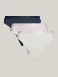 Figi|Bielizna*Tommy Hilfiger Zestaw 3 Par Fig Everyday Luxe Z Logo PEARLY PINK/MIL DEN/BARE THERE