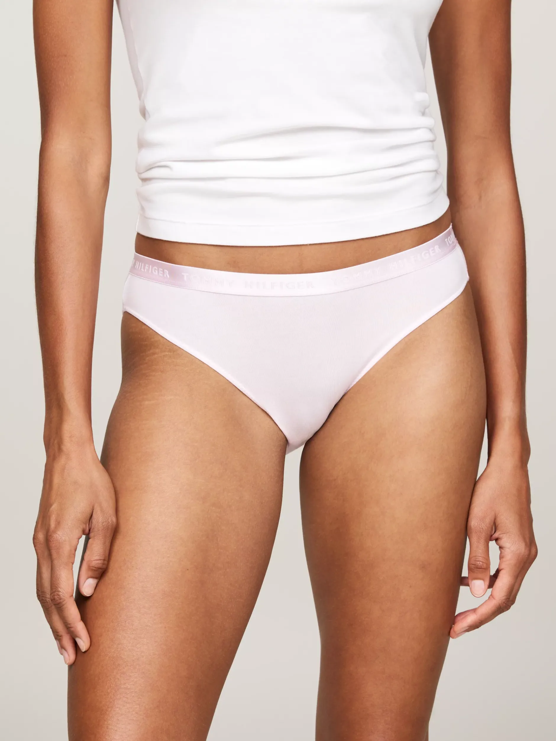 Figi|Bielizna*Tommy Hilfiger Zestaw 3 Par Fig Everyday Luxe Z Logo PEARLY PINK/MIL DEN/BARE THERE