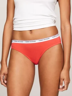 Figi|Bielizna*Tommy Hilfiger Zestaw 3 Par Fig Premium Essential Z Logo CRUSHED CORAL/CORAL CLAY/BARELY T