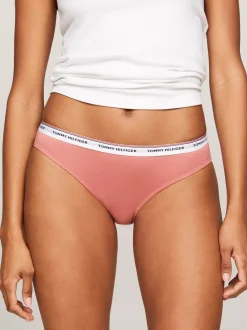 Figi|Bielizna*Tommy Hilfiger Zestaw 3 Par Fig Premium Essential Z Logo CRUSHED CORAL/CORAL CLAY/BARELY T