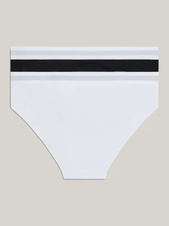 Bielizna & Skarpetki*Tommy Hilfiger Zestaw 2 Par Fig TH Original Z Logo WHITE / BLACK