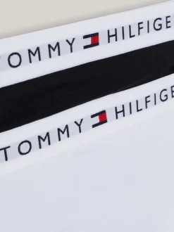 Bielizna & Skarpetki*Tommy Hilfiger Zestaw 2 Par Fig TH Original Z Logo WHITE / BLACK