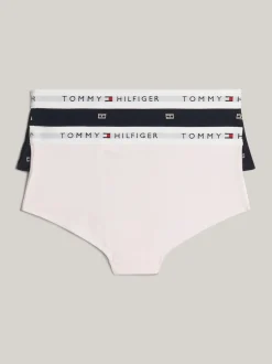 Bielizna & Skarpetki*Tommy Hilfiger Zestaw 2 Par Fig Typu Hipster Z Nadrukiem DES SKY OUTLINE FLAG AOP/LIGHT PINK