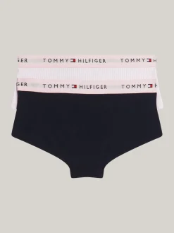Bielizna & Skarpetki*Tommy Hilfiger Zestaw 2 Par Fig Typu Hipster Z Nadrukiem MONOTYPE ITHACA STP/DESERT SKY