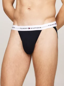 Bielizna*Tommy Hilfiger Zestaw 3 Par Jockstrapów Z Motywem Logo DESERT SKY/DESERT SKY/DESERT SKY