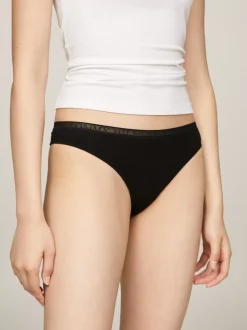 Figi|Bielizna*Tommy Hilfiger Zestaw 3 Par Koronkowych Thongów BLACK/WHITE/MISTY BLUSH