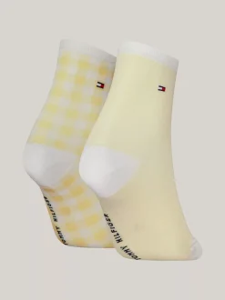 Skarpetki & Rajstopy*Tommy Hilfiger Zestaw 2 Par Krótkich Skarpetek We Wzór YELLOW