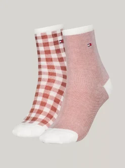 Skarpetki & Rajstopy*Tommy Hilfiger Zestaw 2 Par Krótkich Skarpetek We Wzór PINK
