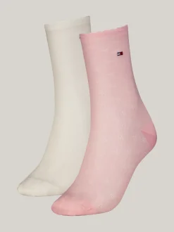 Skarpetki & Rajstopy*Tommy Hilfiger Zestaw 2 Par Lekkich Skarpet Dzianinowych PINK