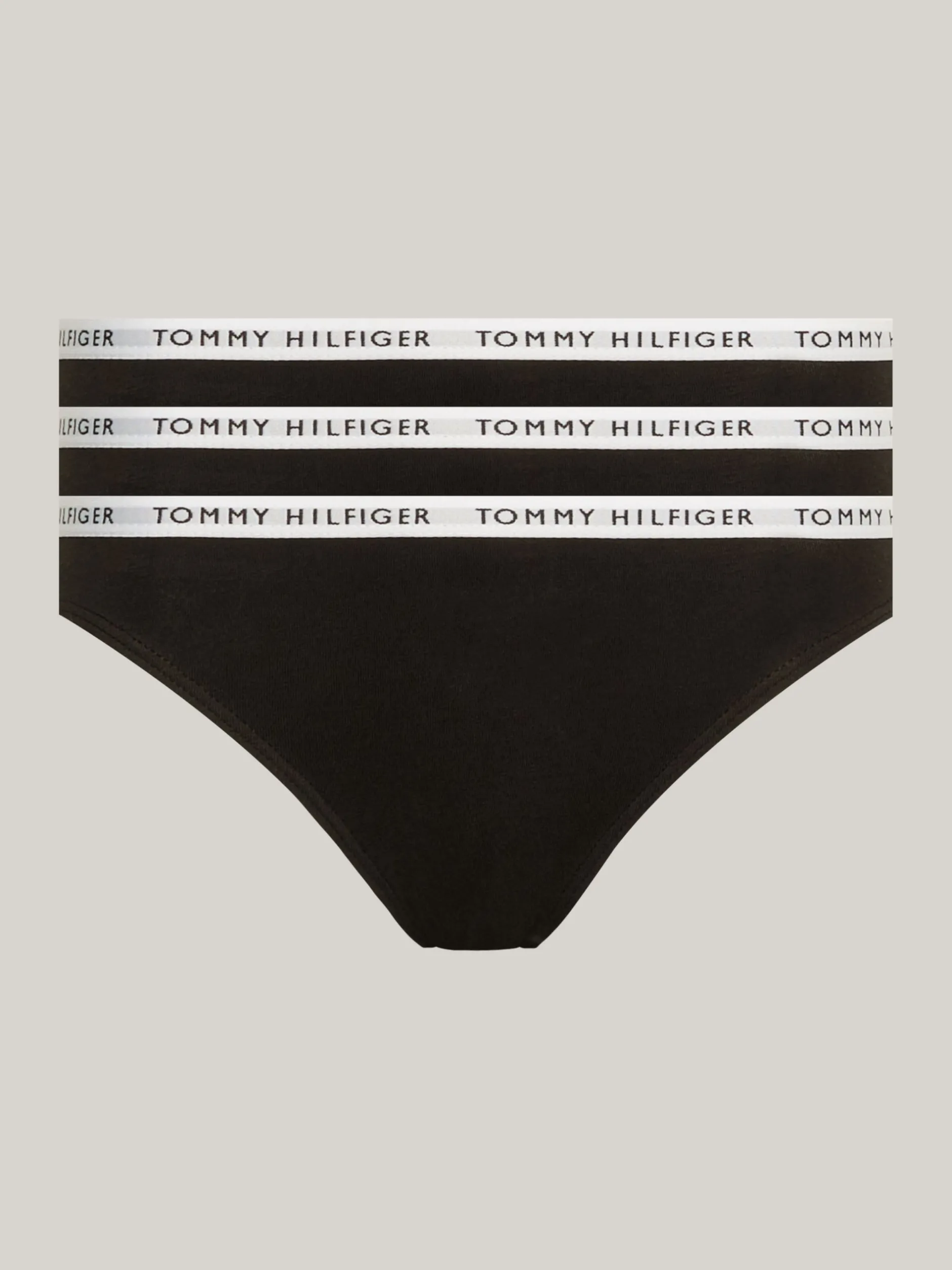 Figi|Bielizna*Tommy Hilfiger Zestaw 3 Par Majtek Z Logo W Talii BLACK/ BLACK / BLACK
