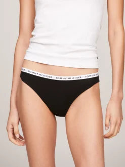 Figi|Bielizna*Tommy Hilfiger Zestaw 3 Par Majtek Z Logo W Talii BLACK/ BLACK / BLACK