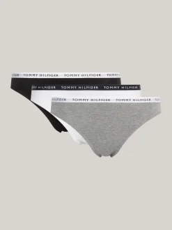 Figi|Bielizna*Tommy Hilfiger Zestaw 3 Par Majtek Z Logo W Talii MEDIUM GREY HTR/WHITE/BLACK