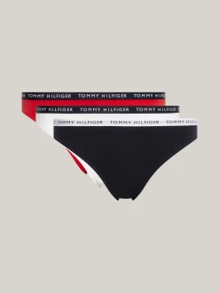 Figi|Bielizna*Tommy Hilfiger Zestaw 3 Par Majtek Z Logo W Talii DESERT SKY/WHITE/PRIMARY RED