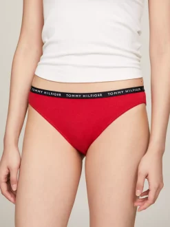 Figi|Bielizna*Tommy Hilfiger Zestaw 3 Par Majtek Z Logo W Talii DESERT SKY/WHITE/PRIMARY RED