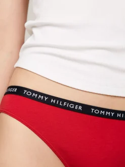 Figi|Bielizna*Tommy Hilfiger Zestaw 3 Par Majtek Z Logo W Talii DESERT SKY/WHITE/PRIMARY RED