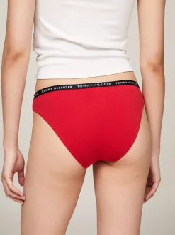 Figi|Bielizna*Tommy Hilfiger Zestaw 3 Par Majtek Z Logo W Talii DESERT SKY/WHITE/PRIMARY RED