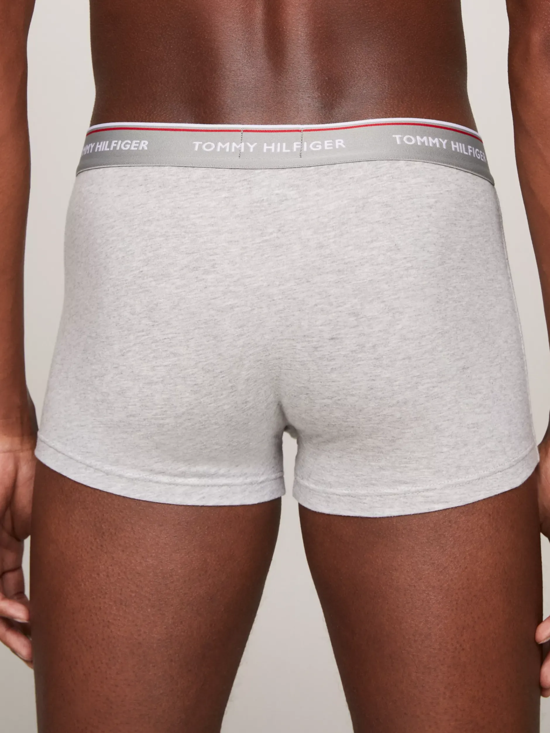 Kąpielówki|Multipacks*Tommy Hilfiger Zestaw 3 Par Obcisłych Bokserek Z Niskim Stanem BLACK/GREY HEATHER/WHITE