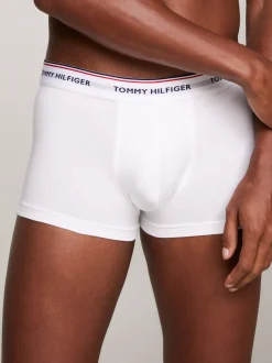 Kąpielówki|Multipacks*Tommy Hilfiger Zestaw 3 Par Obcisłych Bokserek Z Niskim Stanem BLACK/GREY HEATHER/WHITE