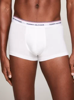 Kąpielówki|Multipacks*Tommy Hilfiger Zestaw 3 Par Obcisłych Bokserek Z Niskim Stanem WHITE