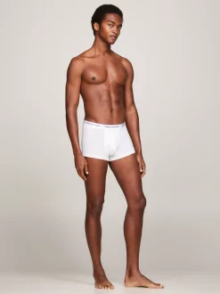 Kąpielówki|Multipacks*Tommy Hilfiger Zestaw 3 Par Obcisłych Bokserek Z Niskim Stanem WHITE