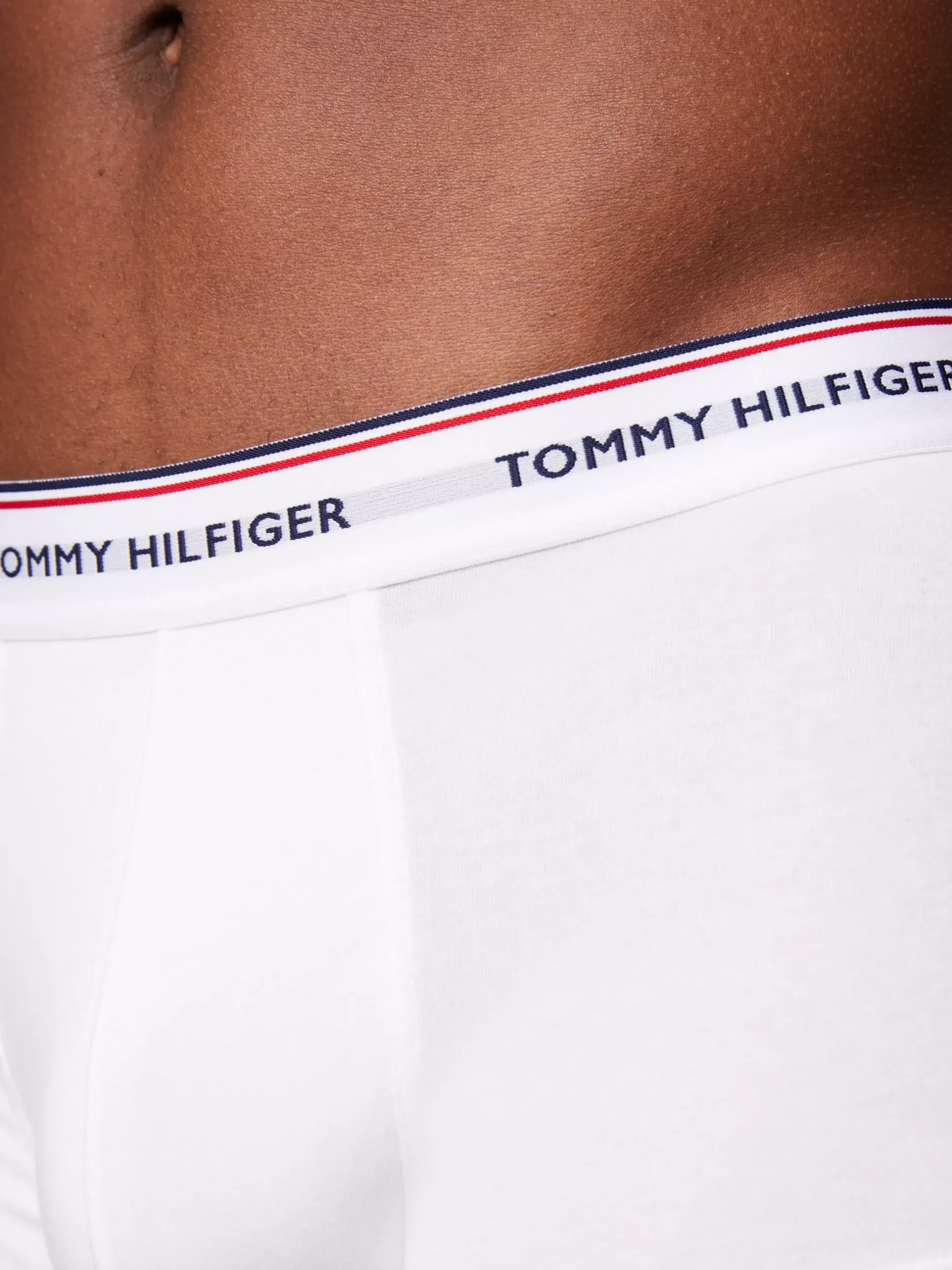 Kąpielówki|Multipacks*Tommy Hilfiger Zestaw 3 Par Obcisłych Bokserek Z Niskim Stanem WHITE
