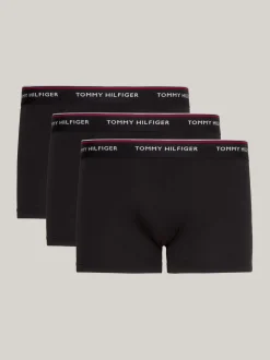 Kąpielówki|Multipacks*Tommy Hilfiger Zestaw 3 Par Obcisłych Bokserek Z Niskim Stanem BLACK
