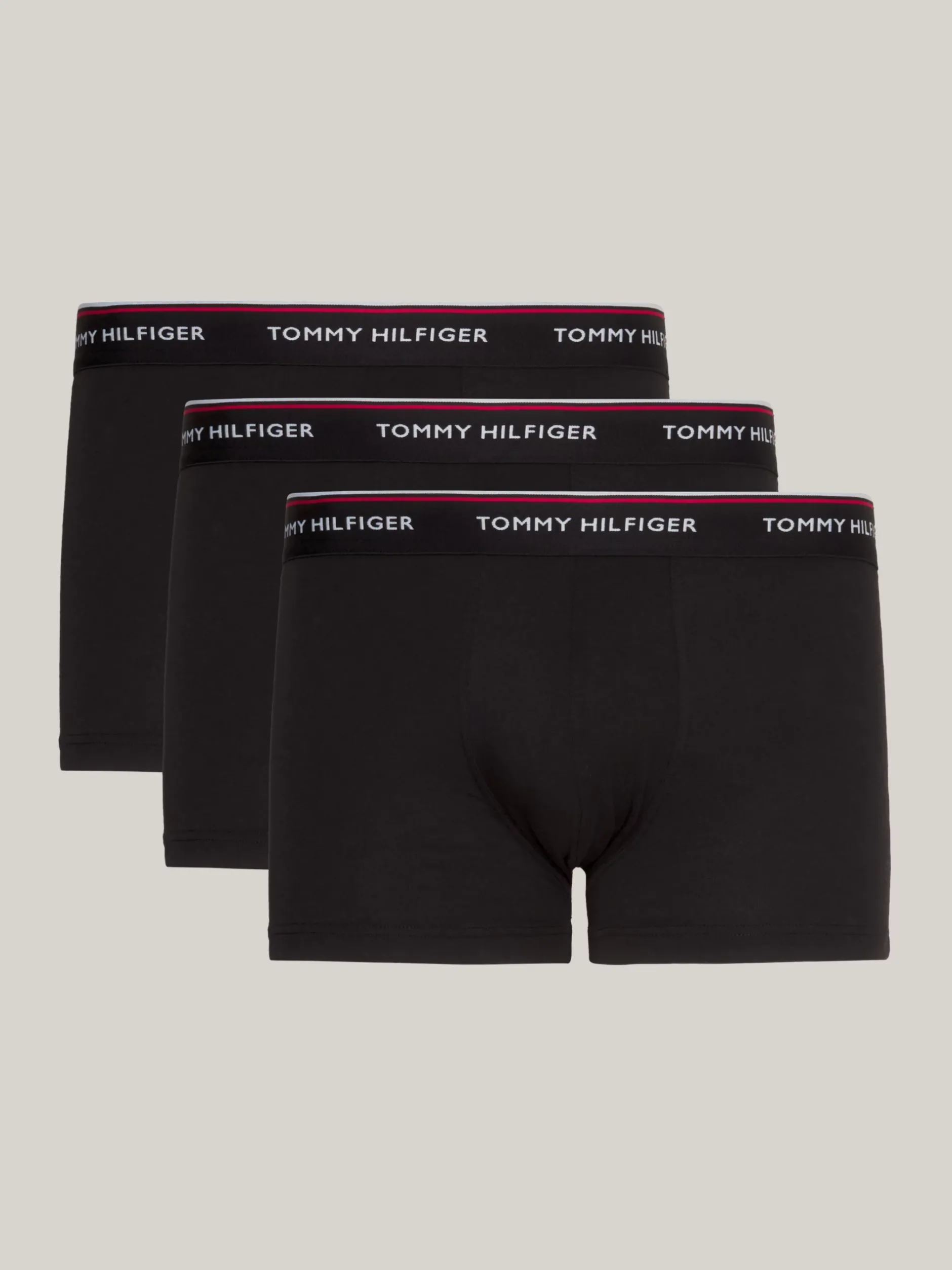 Kąpielówki|Multipacks*Tommy Hilfiger Zestaw 3 Par Obcisłych Bokserek Z Niskim Stanem BLACK
