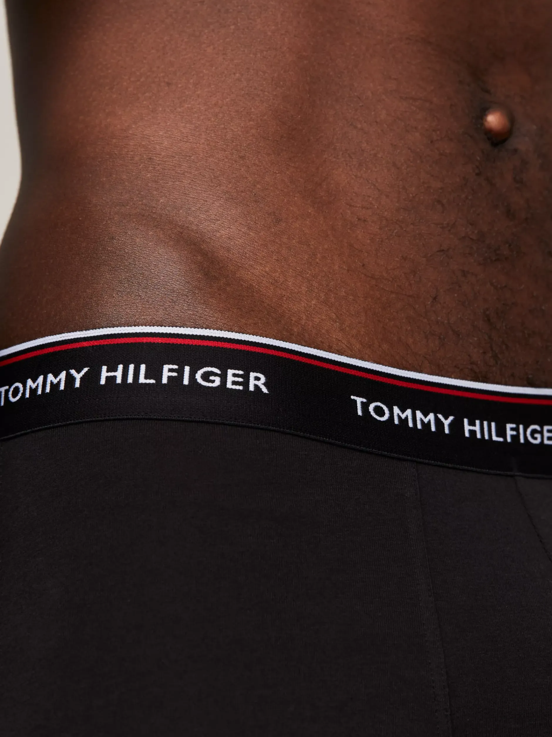 Kąpielówki|Multipacks*Tommy Hilfiger Zestaw 3 Par Obcisłych Bokserek Z Niskim Stanem BLACK