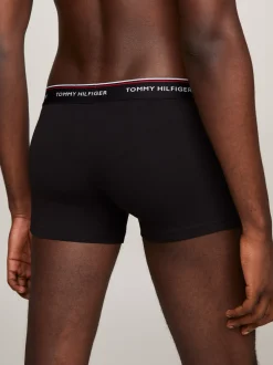 Kąpielówki|Multipacks*Tommy Hilfiger Zestaw 3 Par Obcisłych Bokserek Z Niskim Stanem BLACK