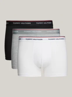 Kąpielówki|Multipacks*Tommy Hilfiger Zestaw 3 Par Obcisłych Bokserek Premium Essential BLACK/GREY HEATHER/WHITE