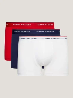 Kąpielówki|Multipacks*Tommy Hilfiger Zestaw 3 Par Obcisłych Bokserek Premium Essential WHITE/TANGO RED/ PEACOAT
