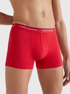 Kąpielówki|Multipacks*Tommy Hilfiger Zestaw 3 Par Obcisłych Bokserek Premium Essential WHITE/TANGO RED/ PEACOAT