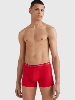 Kąpielówki|Multipacks*Tommy Hilfiger Zestaw 3 Par Obcisłych Bokserek Premium Essential WHITE/TANGO RED/ PEACOAT