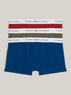 Underwear & Socks*Tommy Hilfiger Zestaw 3 Par Obcisłych Bokserek Z Logo INDIGO/MAGMA/OLIVE