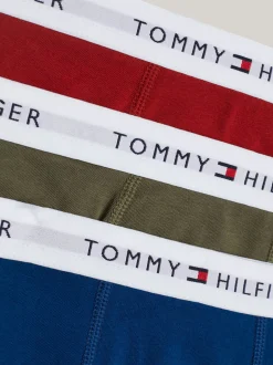 Underwear & Socks*Tommy Hilfiger Zestaw 3 Par Obcisłych Bokserek Z Logo INDIGO/MAGMA/OLIVE