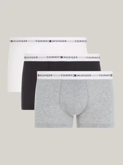 Kąpielówki|Multipacks*Tommy Hilfiger Zestaw 2 Par Obcisłych Bokserek Essential GREY HEATHER/BLACK/WHITE