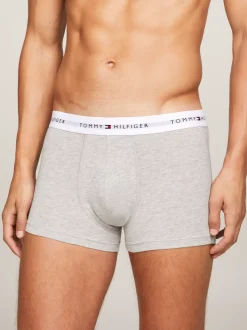 Kąpielówki|Multipacks*Tommy Hilfiger Zestaw 2 Par Obcisłych Bokserek Essential GREY HEATHER/BLACK/WHITE