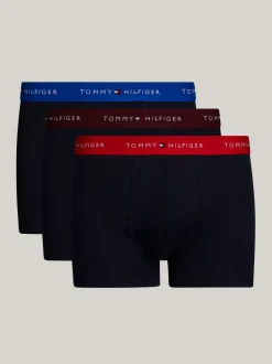 Kąpielówki|Bielizna*Tommy Hilfiger Zestaw 3 Par Obcisłych Bokserek Essential BRIGHT BLUE/DEEP CRIM/DEEP ROUGE