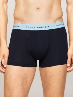 Kąpielówki|Multipacks*Tommy Hilfiger Zestaw 3 Par Obcisłych Bokserek Essential STONEWASH GREEN/FADED LIME/COL BLUE