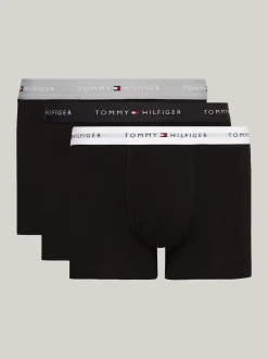 Kąpielówki|Multipacks*Tommy Hilfiger Zestaw 3 Par Obcisłych Bokserek Essential GREY HEATHER/BLACK/WHITE