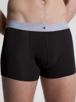 Kąpielówki|Multipacks*Tommy Hilfiger Zestaw 3 Par Obcisłych Bokserek Essential GREY HEATHER/BLACK/WHITE