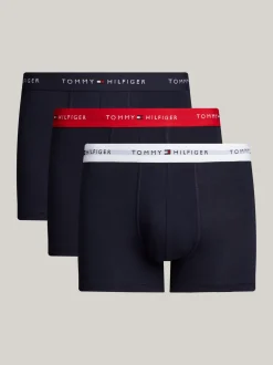 Kąpielówki|Bielizna*Tommy Hilfiger Zestaw 3 Par Obcisłych Bokserek Essential PRIMARY RED/WHITE/DESERT SKY