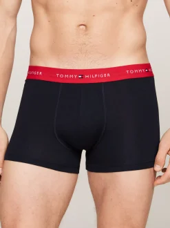 Kąpielówki|Bielizna*Tommy Hilfiger Zestaw 3 Par Obcisłych Bokserek Essential PRIMARY RED/WHITE/DESERT SKY