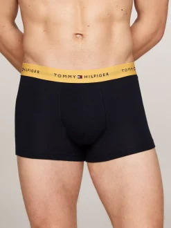 Kąpielówki|Bielizna*Tommy Hilfiger Zestaw 3 Par Obcisłych Bokserek Essential DARK MAGMA/VIB INDIGO/CITY YELLOW