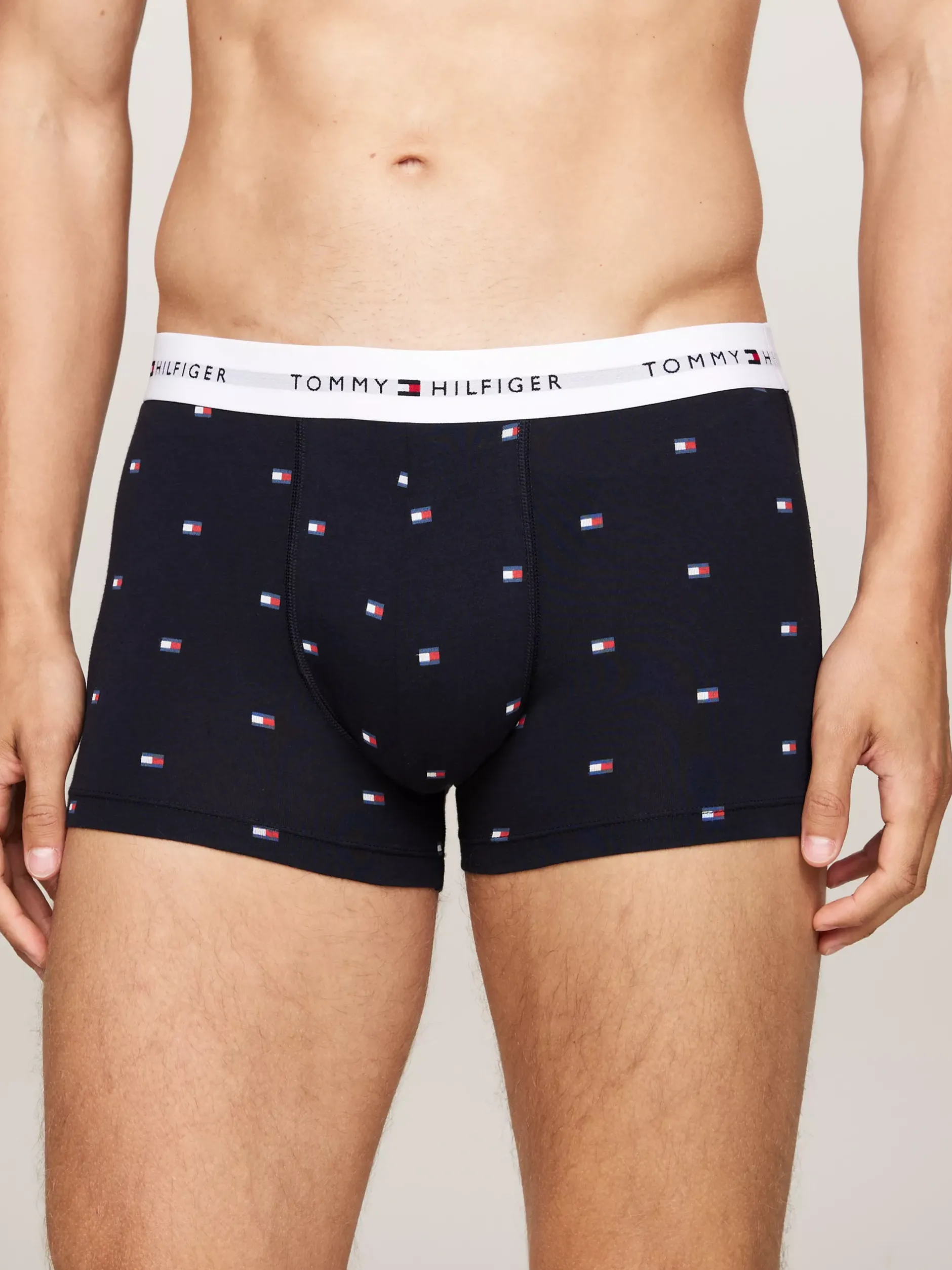 Kąpielówki|Bielizna*Tommy Hilfiger Zestaw 3 Par Obcisłych Bokserek Z Logo OUTLINE AOP/WHITE/PRIMARY RED