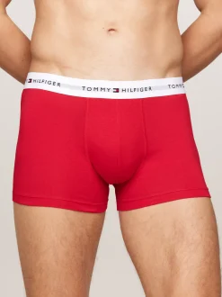Kąpielówki|Bielizna*Tommy Hilfiger Zestaw 3 Par Obcisłych Bokserek Z Logo OUTLINE AOP/WHITE/PRIMARY RED