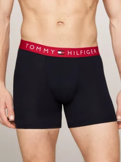 Bielizna*Tommy Hilfiger Zestaw 3 Par Obcisłych Bokserek TH Original BREEZY BLUE/PRI RED/MIL DENIM