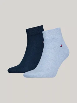 Skarpetki*Tommy Hilfiger Zestaw 2 Par Skarpet Do Kostki Z Flagą LIGHT BLUE MELANGE